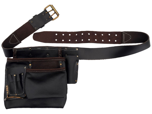 6 Pocket Tanned Leather Tool Belt