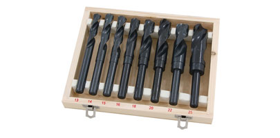 8pc HSS Reduced Shank Drill Set