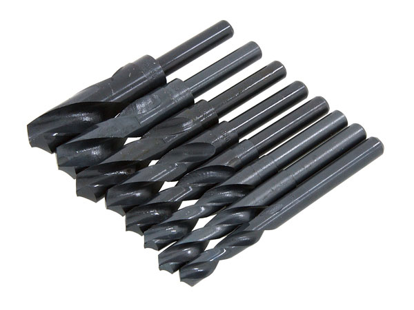 8pc HSS Reduced Shank Drill Set