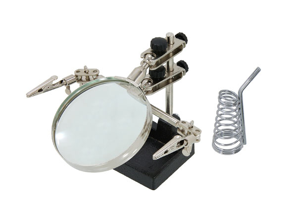 Soldering Stand with Magnifying Glass