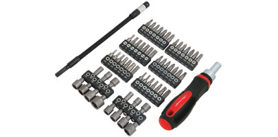 Ratchet Driver & Screwdriver Bit Set