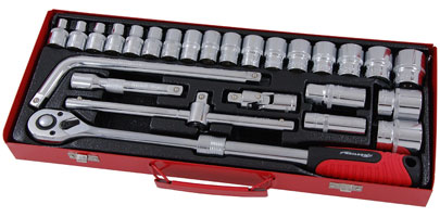 Socket Set with Extending Ratchet