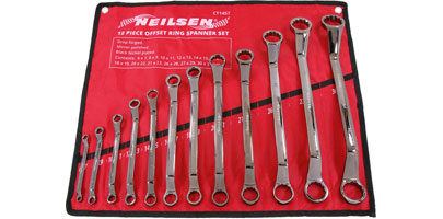 Offset Ring Spanner Set