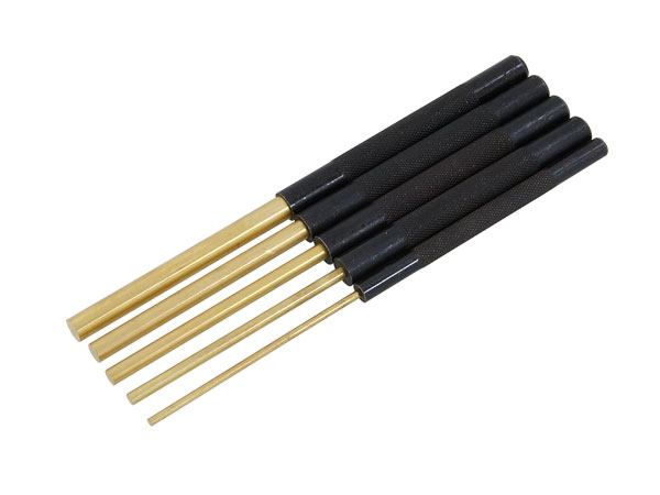 Brass Long Pin Punch Set 