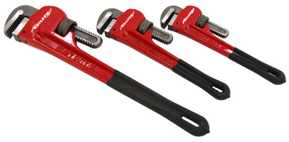 3 Piece Pipe Wrench Set