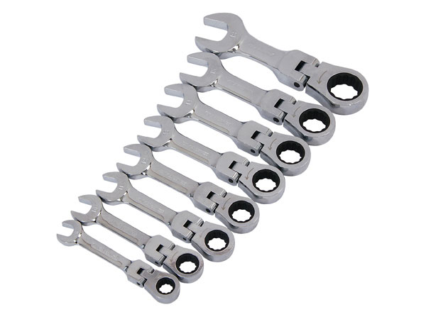 Stubby Ratchet Spanner Set