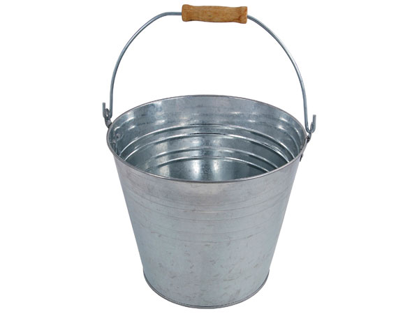 12 litre Galvanised Steel Bucket