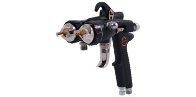 Spray Gun with Twin Heads