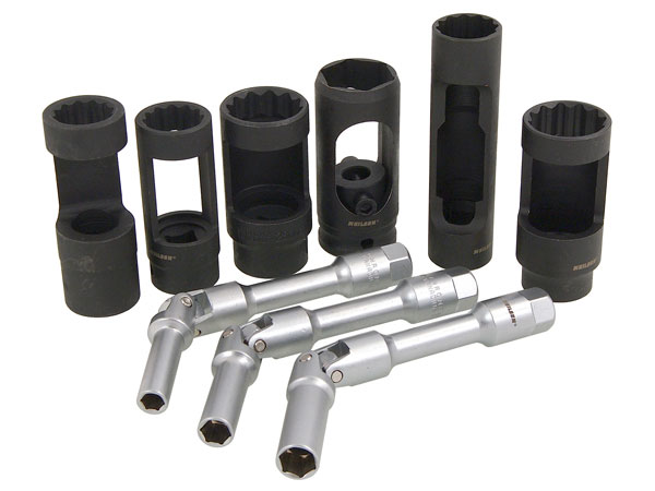 Fuel Injector / Glow Plug Socket Set - 9pc