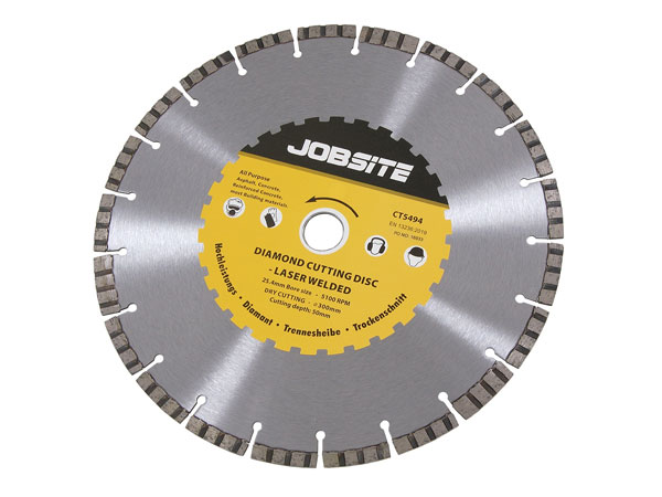 300mm Laser Welded Diamond Disc