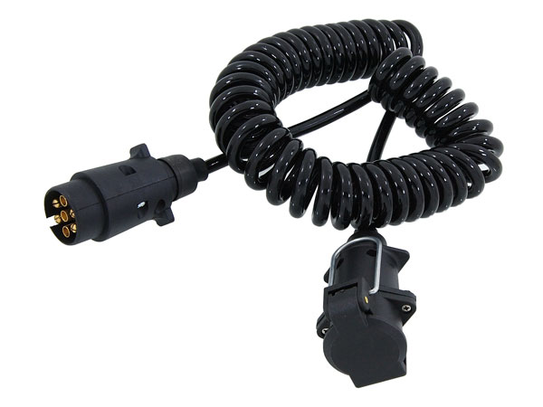 12V Trailer Curly Extension Lead