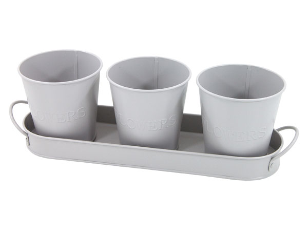 3pc Herb Pot with Tray