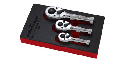 Stubby Ratchet Set - 1/4 | 3/8 | 1/2in.Dr