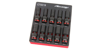 Impact Socket Set with Swivel Head