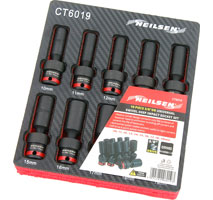 Impact Socket Set with Swivel Head