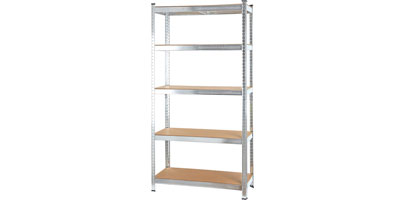 Galvanized Steel & MDF Shelving